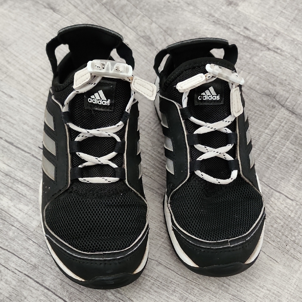 Adidas Black and White Athletic Shoes